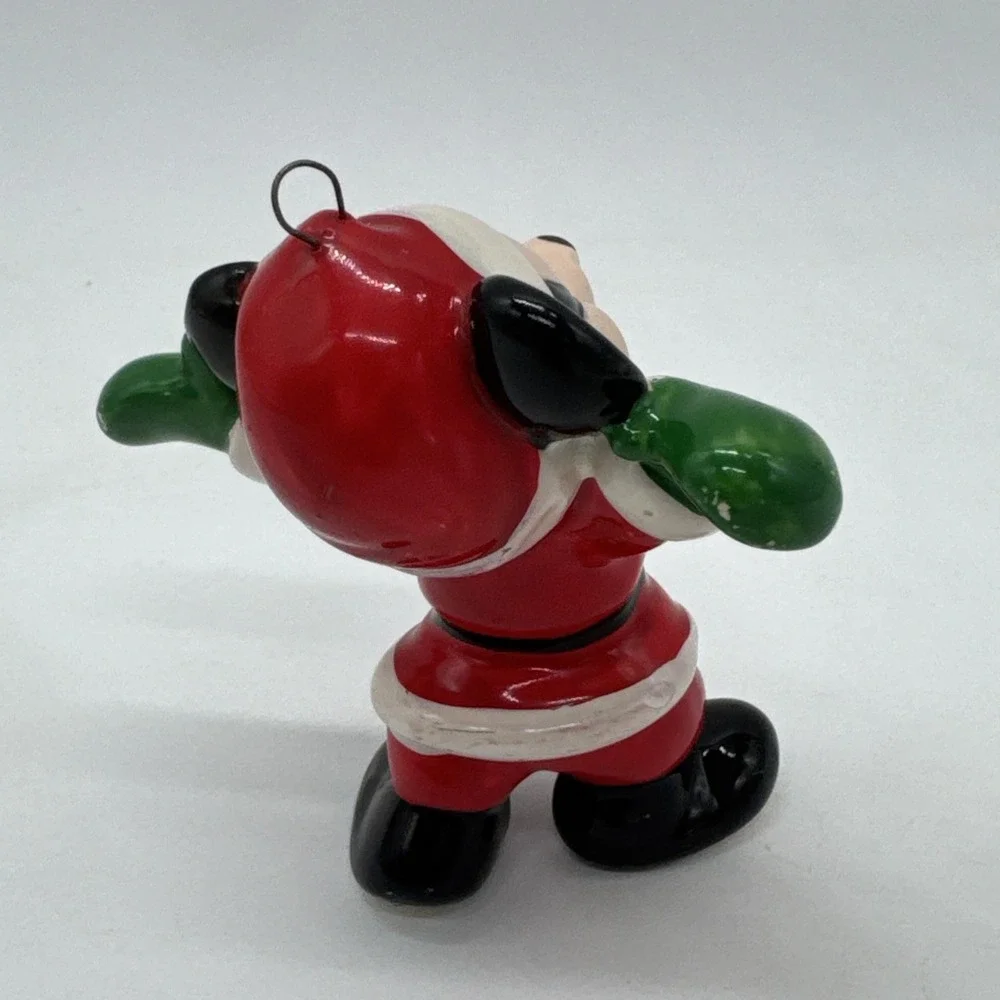 Vintage Schmid Disney Mickey Mouse Ceramic Christmas Ornament